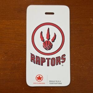 Retro 2000's Toronto Raptors Air Canada Luggage Tag
